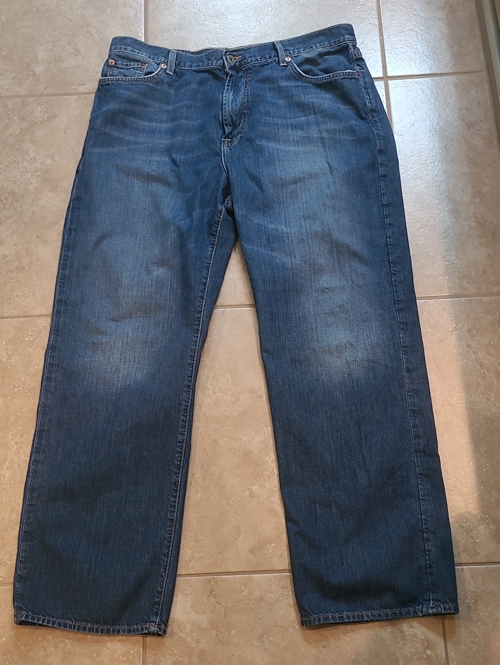 Lucky Brand Straight Leg Dark Blue Jeans 38x32
